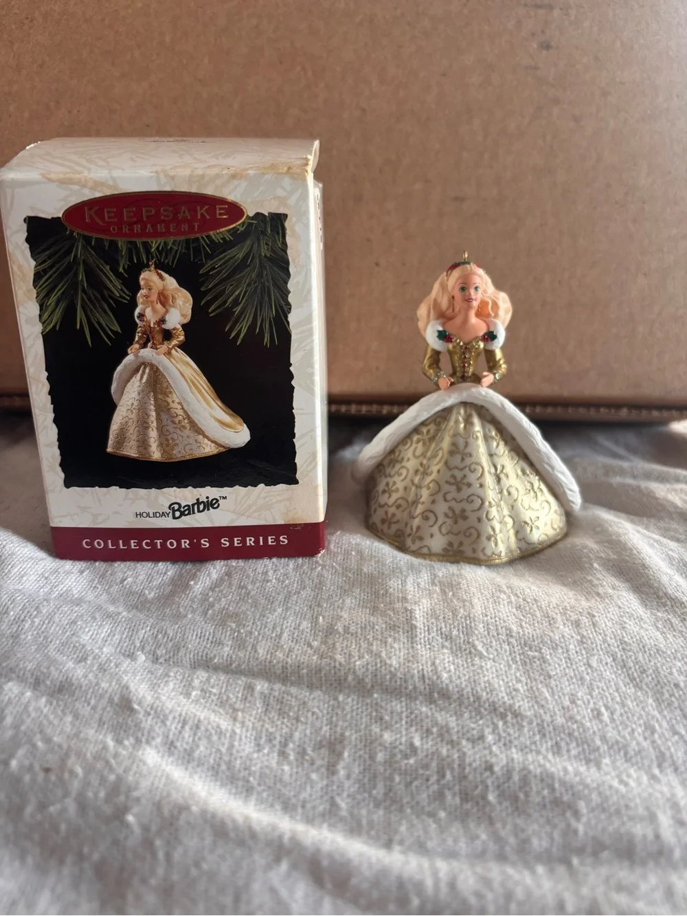 1994 Hallmark Holiday Barbie Keepsake Ornament 2nd in Series Original Box Mattel